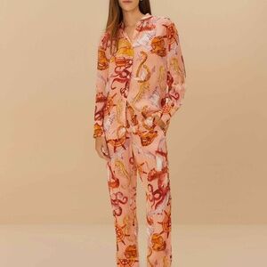 Farm Rio Pink Nautical Wonder Pajama Pants